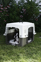 Pet Lodge® Two Door Dog Crate | Designed for Air Transport | Dog Kennel | Easy to Clean Crate for Pets