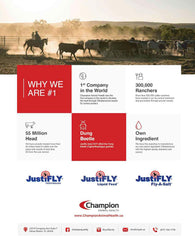 JustiFLY® Liquid Feed 5 lb Add Pack – Season-Long Fly Control for Cattle