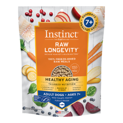 INSTINCT DOG LONGEVITY FREEZE-DRIED GRAIN FREE SENIOR POLLOCK 14OZ