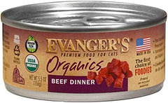 EVANGERS PET FOOD 884170 5.5 oz Organics Beef Dinner for Cats - Pack of 24