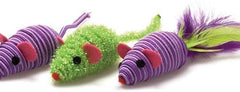 OurPet's Three Twined Mice Catnip Toys for Indoor Cats