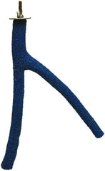 A&E Cage Company 1" x 10" Forked Sand Covered Perch - Medium Sandstone