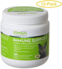 TOMLYN L-lysine Powder for Cats 100 Grams - Pack of 12