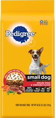 PEDIGREE Small Dog Complete Nutrition Small Breed Adult Dry Dog Food Grilled Steak and Vegetable Flavor Dog Kibble