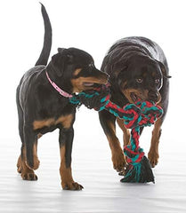 Mammoth Flossy Chews Color Rope Tug – Premium Cotton-Poly Tug Toy for Dogs – Interactive Dog Rope Toy – Tug Dog Chew Toy