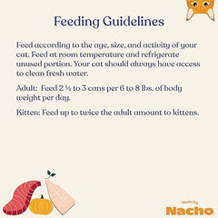 Made by Nacho Flaked Filets Recipe in Bone Broth, Grain-Free Chef's Selects Wet Food for Cats Balanced Diet in Naturally Hydrating Pumpkin-Infused Broth (3.0 oz (Pack of 12), Tuna & Sea Bass)