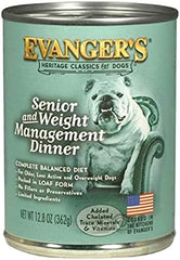 Evanger's Heritage Classic Senior Dinner & Weight Management Dinner for Dogs 12.8 oz, 12 pk
