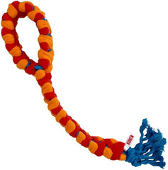 KONG Rope Rally Tug and Play Dog Toy - Woven Fleece Durable Toy for Shaking, Fetching, Tugging (Tug)