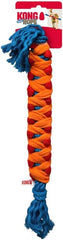 KONG Rope Rally Tug and Play Dog Toy - Woven Fleece Durable Toy for Shaking, Fetching, Tugging (Stick)