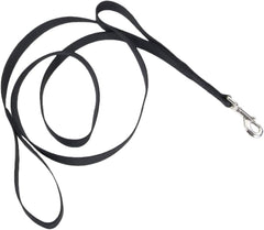 Coastal - Loops 2 - Double Handle Dog Leash, Black, 1" x 06'