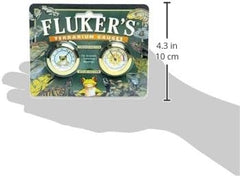Fluker's Terrarium Gauges Combo Pack, Includes Hygrometer and Thermometer for Accurate Terrarium Readings