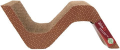 Petlinks Scratcher's Choice Curl Corrugated Cat Scratcher, Catnip Infusion Technology - Brown, Large