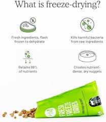 Get Joy Gut Health Fresh Freeze Dried Raw Meal, Beef Recipe, 16 Ounce Bag, Dog Food for Dogs of All Breeds and Life Stages, PhD Animal Nutritionist Formulated, USDA Beef, Made in USA