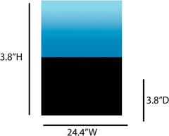 Penn-PLAX Double-Back Roll-A-Scene Aquarium Background – Double Sided Roll – Midnight Sea (Black) / Caribbean Blue – 32” x 50’
