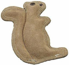 SPOT Dura-Fused Leather Squirrel Dog Toy 6.5" Long x 8" High