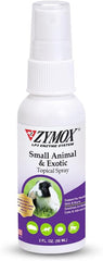 Zymox Small Animal & Exotic Topical Spray, 2 oz. – Supports Healthy Skin for Dog, Cat, Rabbit, Guinea Pig, Ferret, Hamster, Chinchilla, Monkey