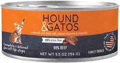 Hound & Gatos Grain Free, Wet Cat Food, Case of 24, 24 X 5.5 OZ