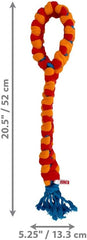 KONG Rope Rally Tug and Play Dog Toy - Woven Fleece Durable Toy for Shaking, Fetching, Tugging (Tug)