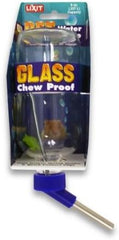 Lixit Glass Water Bird Bottles for Conures, African Greys, Quakers, Senegals,Canaries, Cockatiels, Finches, and Other Small Birds (8oz)