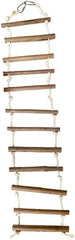 A & E Cages Natural Wood Rope Ladder Large