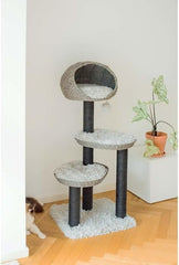 PetPals Group Tundra Modern Handwoven Cat Tree with Paper Rope Scratching Posts, 50" H