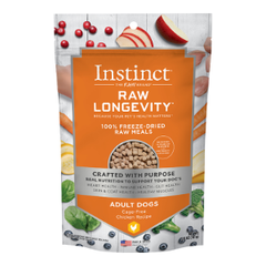 INSTINCT DOG LONGEVITY FREEZE-DRIED GRAIN FREE CHICKEN
