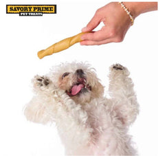 Savory Prime Beggar Bone Pork Skin Twists – Dog Treats (11 Ct Pack)