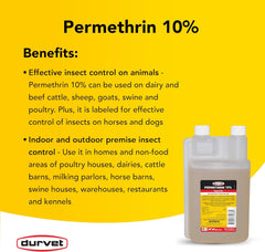 Durvet® Permethrin 10% – Livestock & Premise Insecticide