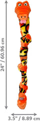 KONG Knots Assorted Snake – 24" Interactive Dog Toy