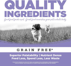 NutriSource Grain Free Dry Puppy Food for Small and Medium Breeds, Turkey, Whitefish and Menhaden Fish Meal, 12LB