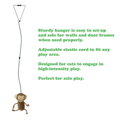 SMARTERPAW Meowijuana Door Jam 'n' Funky Monkey Catnip Toy