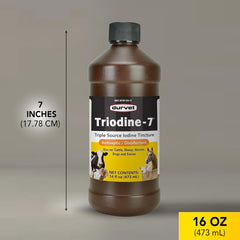 Durvet® TRIODINE-7 – Triple-Source Iodine Topical Antiseptic 16 oz