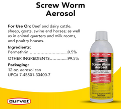 Durvet® Screw Worm Aerosol, 12 oz, Brown/A