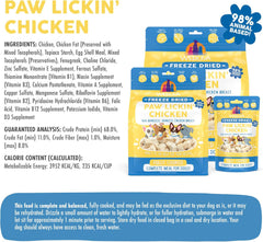 Weruva Dog Freeze Dried, Paw Lickin' Chicken with Chicken Breast, 13oz Bag