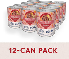 Natural Balance Ultra Premium Wet Dog Food, Beef Formula with Potatoes, Carrots & Brown Rice, 13 Ounce Can (Pack of 12)