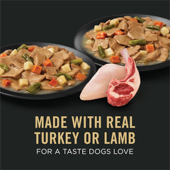 Purina Pro Plan Lamb & Turkey Wet Dog Food Variety Pack – 12 Pack 13 oz Cans