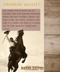 American Buffalo® Tobacco Jigged Brown Trapper Knife