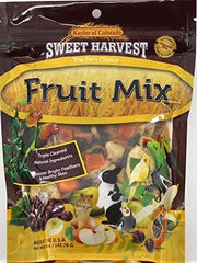 Fruit Mix Treat, 5.0 Oz Bag - Real Fruit for Birds and Small Animals - Rabbits, Hamsters, Guinea Pigs, Mice, Gerbils, Rats, Cockatiels, Parrots, Macaws, Conures