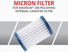 Marineland Micron Magnum 200 Polishing Internal Canister Filter for Aquariums up to 60 Gallons, Crystal Clean Water