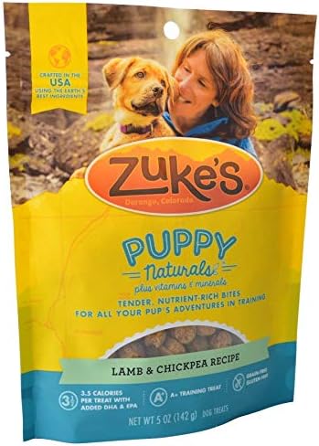 Zukes Puppy Naturals Dog Treats - Lamb & Chickpea Recipe ea.