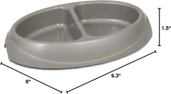 Petmate Double Dish Ultra-Light Microban Pet Dish