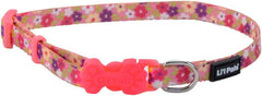 Coastal Pet - Li’l Pals Adjustable Dog Collar - Daisy Multi-Color - 3/8" x 8"-12"