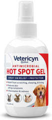 Vetericyn Plus Dog Hot Spot Gel | Spray-On Hot Spot Care for Dogs, Relieves Dog Itchy Skin and Allergy Symptoms, Helps with Skin Inflammation and Redness, Safe for All Animals. 3 ounces