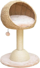 PetPals Group Lookout Eco-Friendly Boho Cat Perch with Natural Sisal Scratching Post, 29" H