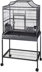 A&E Cage Co. Elegant Style Flight Cage, 28" x 18", Platinum, 1/2" (MA2818FL Platinum)