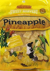 Pineapple Treat, 6.5 Oz Bag - Real Fruit for Birds and Small Animals - Rabbits, Hamsters, Guinea Pigs, Mice, Gerbils, Rats, Cockatiels, Parrots, Macaws, Conures