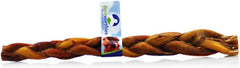 Barkworthies Premium Dog Treats, 12-Inch Braided Bully Sticks