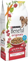 Purina Beneful Real Meat Dry Dog Food, Originals with Farm-Raised Beef, 28 lb. Bag