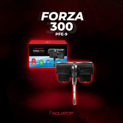Aquatop Forza Power Filter Surface Skimmer for Aquariums - Adjustable Flow Rate - 40-80 Gallon - Includes Mechanical, Bio-Chemical Filtration