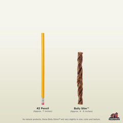 Redbarn All-Natural Bully Slims Beef Esophagus Chew Treats - Premium Grain-Free High Protein Low Fat Rawhide Alternative with No Artifical Ingredients